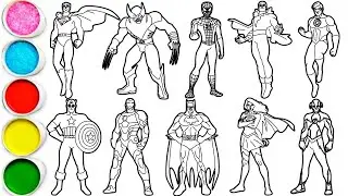 Draw Legendary Superheroes in  Minutes - Superman, Wolverine, Spider-Man, Shazam & others