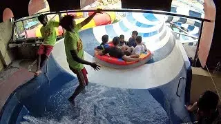 Family Raft Water Slide at Blue World Theme Park