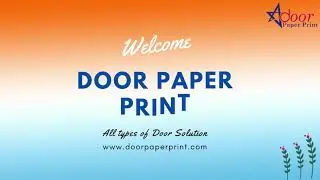 Door Paper Print
