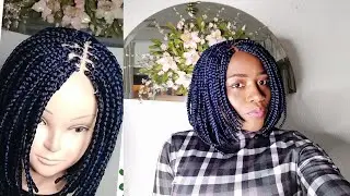DIY Closure Braiding hair Short Bob Braided Wig  without closureTutorial For Beginners