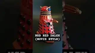 Custom New Series Red Movie Dalek Figure Showcase