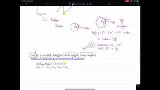 p5js #8 arc and radian functions