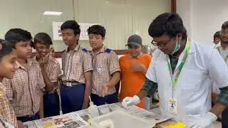 Science day  Handling of mice 2
