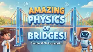 How Do Bridges Work? 🌉 Engineering Marvels! Compression & Tension Explained for Kids