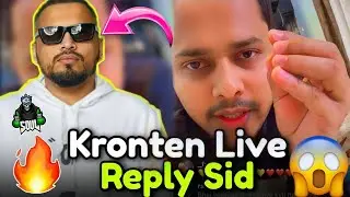 KRONTEN LIVE REPLY SID | KRONTEN INSTA LIVE ON PLAYER POACHING | KRONTEN ON ESPORTS PLAYER SALARY