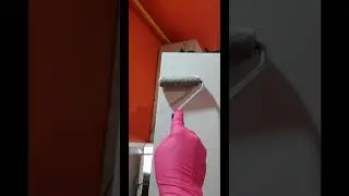 Frigider vopsit gri cu Oskar Aqua Matt