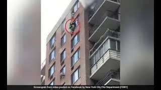 Usa Fire Rescue :38 people injured in fire on 20th floor of New York City apartment building
