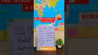 Daily The Hindu vocabulary 📖📰🍁✨️#news #shorts #viral #english 🌼