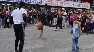 times square show - brave kid #shorts #nyc #dance