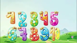 Kids Learn Funny Numbers in English, children with funny learning toys.Number Rhymes For Children