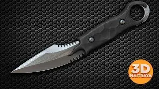 Best ZBrush HardSurface Knife Modelling Easy Tutorial | Knife for game | Modeling A BLADE in ZBrush