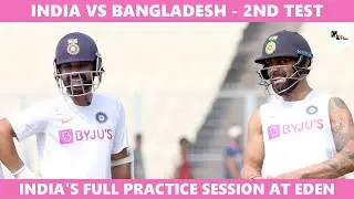 Watch: Focus on Kohli as Team India gets ready for first Pink Ball test at Eden Gardens