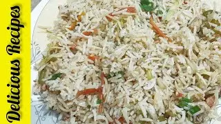 Vegetable Rice Recipe | Chinese Rice Recipe By Delicious Recipes 