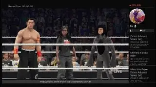 WWE 2K25 - John Cena, Big Bad Wolf & Kristen Li vs. Alameda Slim - Handicap Match