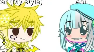 Gacha club Glow up (Aoi and Star )