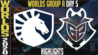 TL vs G2 Highlights | Worlds 2020 Group A Day 5 | LoL World Championship   Team Liquid vs G2 Esports
