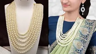 WOW!!.. Fancy Party Wear Necklace Making #LetestFashion #DIYNecklace #SanuEkPal #Shorts #GirlsDIY