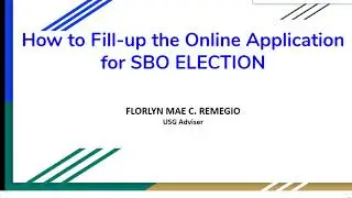 How to Fill-up the Online SBO Application Form