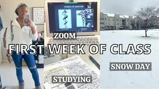 FIRST WEEK OF CLASS Spring 2021 | College Vlog