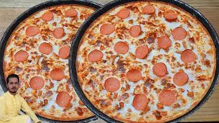 Pizza Recipe by Alif Kitchen | Easy Pizza Recipe | Pepperoni Pizza Recipe |How to Make Pizza at home