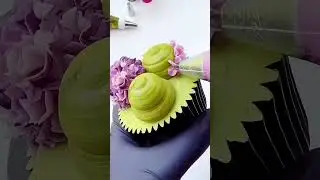 Cupcakes Arranged Like a Flower Bouquet 🌸🧁&mdash; World Street Food Series #43  #food #cooking