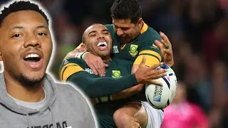 NFL FAN REACTS To South Africa v USA - Match Highlights and Tries - Rugby World Cup 2015