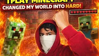 I change my world into hard and make iron armour