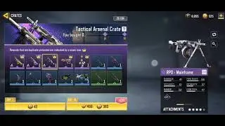 *NEW* Tactical Arsenal Crate Call Of Duty Mobile
