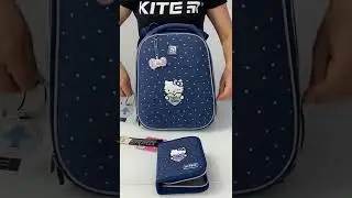 Рюкзак школьный каркасный Kite Education Hello Kitty HK22-531M 38x29x16 см 16 л синий (HK22-531M)