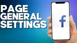 How to Find Page General Settings on Facebook Lite App