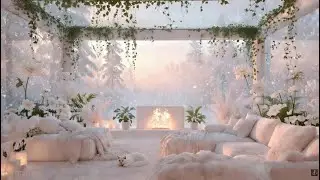 [LIVE 24/7] Soft Crackling Fireplace & Cozy Winter Morning ❄️ | Cozy Winter Ambience for Relaxation