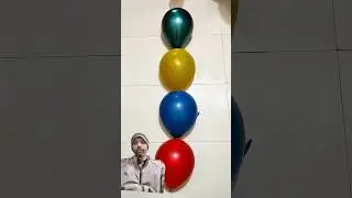 plan water colour balloon popping video #satisfying #oldysatisfying #asmr
