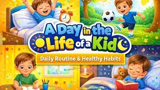 Healthy Habits for Kids 🌟 | Daily Routine from Morning to Night