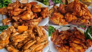 4 Wings Recipes♥️Chicken Fry Wings | KFC Style Buffalo Chicken Wings | Fried Chicken Wings Recipe❤️