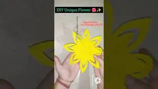 DIY Unique Flower 🌺✨|| #diy #craft #art #artscraft #paper #easy #beautiful #unique #viral #shorts