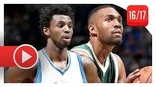 Andrew Wiggins vs Jabari Parker SICK Duel Highlights (2016.12.30) Wolves vs Bucks - Wiggins WINS IT!