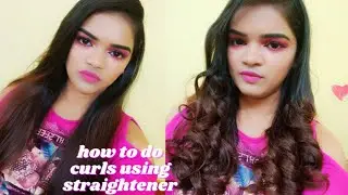 How To Do Curls Using Straigntener | Philips Selfie Straightener #curls #straightener #philips