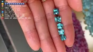 5 vi&ecirc;n zircon xanh [ HV771-1 ] gi&aacute; 7 triệu - 0921400999
