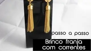 NM Bijoux - Brinco franja de correntes