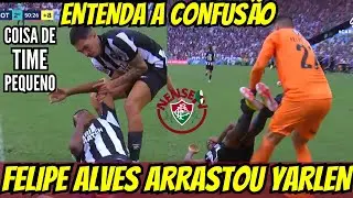 😱 FELIPE ALVES ARRASTA JOGADOR DO BOTAFOGO CONFUS&Atilde;O NO CL&Aacute;SSICO ENTRE FLUMINENSE E BOTAFOGO