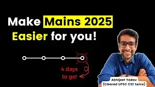 Last week advice for UPSC Mains 2025
