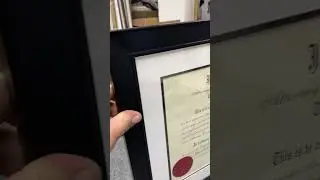 Diploma framing www.ModernMemoryDesign.com custom New Jersey frame shop #art #graduationgift