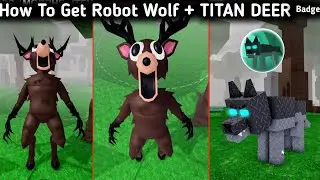99 Nights In The Forest How To Get Robot Wolf + TITAN DEER MONSTER Full Gameplay | Roleplay 