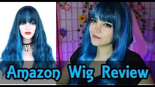 Blue & Black $20 Wig | Amazon Wig Review