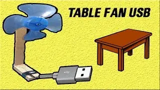 How to Make USB Powered Table Fan | USB Fan | DC Fan