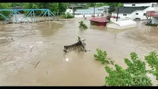 07-28-2022 Garrett, Ky - Historic Flash Flooding - Water Rescues - Drone -4k