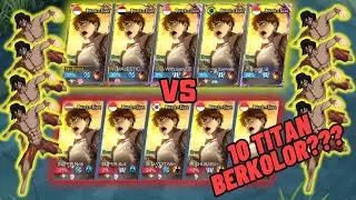 10 TITAN EREN IN MIRROR MODE (pure chaos) | MLBB X AOT COLLAB