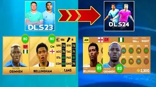 DLS 24 VS DLS 23 PLAYERS RATINGS DREAM LEAGUE SOCCER PLAYERS RATINGS | DLS 24 UPDATE PLAYER RATINGS