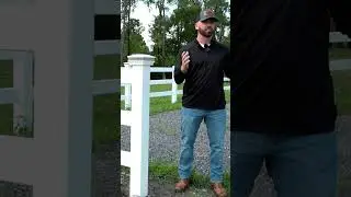 Atlas Fence's vinyl ranch rail! Check out the video for more of this huge fence project! #shorts
