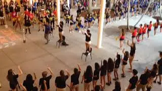 Cypress Bay High School band pep rally warm up